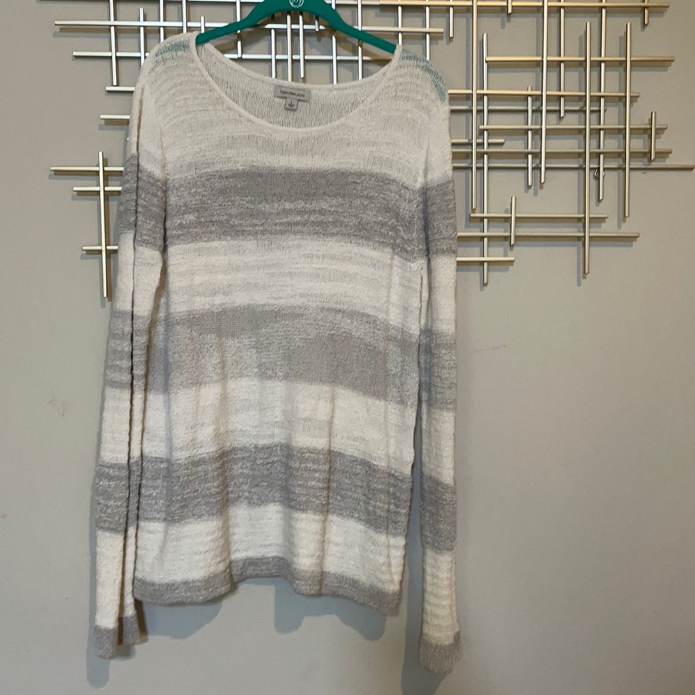 Calvin Klein Split back sweater Rainstorm